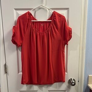 LOFT Vibrant Red Blouse